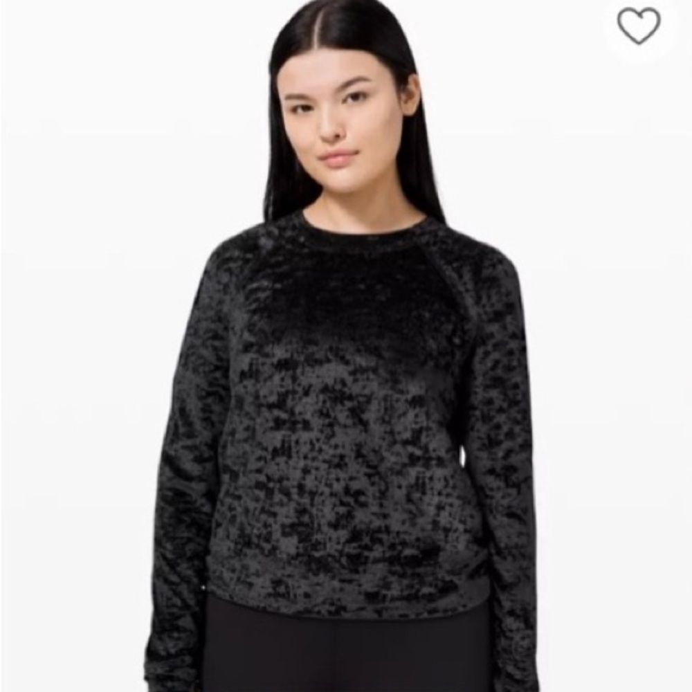 Lululemon Athletica Crushed Velvet Crewneck Sweater